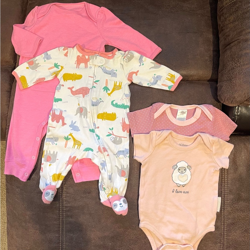 Baby Girl 3-6 Months One-Piece Outfits or Sleepers
